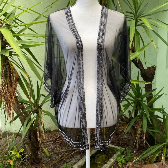 Topshop Sheer Mesh Cover Up - Picture 1 of 6